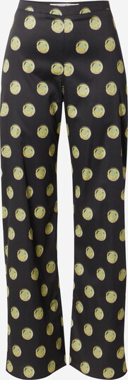 WOOD WOOD Trousers 'Tova' in yellow gold / Light green / Black / White, Item view