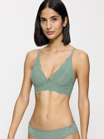 TRIUMPH T-shirt BH ' Amourette Charm ' in Groen: voorkant
