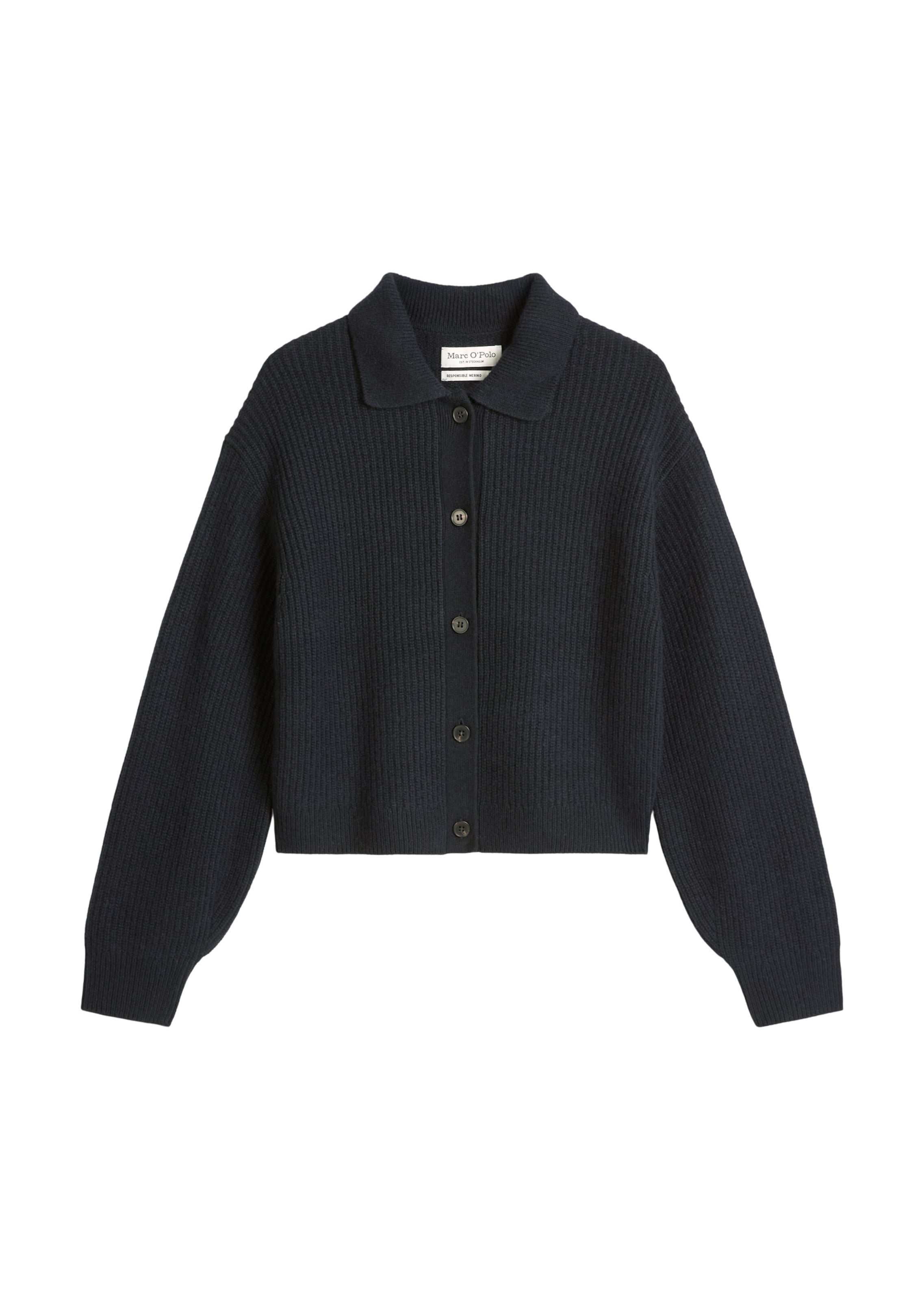 Marc O'Polo Strickjacke in Blau: Vorderseite