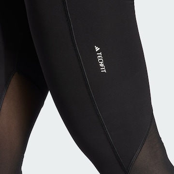 Skinny Pantaloni sportivi 'Techfit Stash Pocket Full-length' di ADIDAS PERFORMANCE in nero