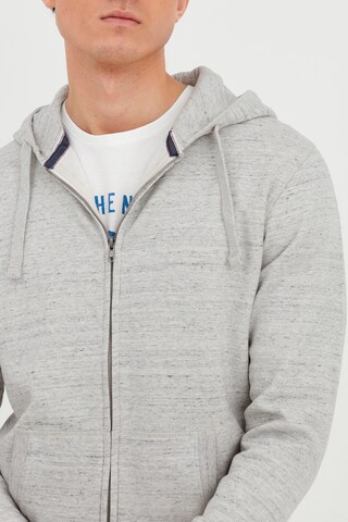 BLEND Kapuzensweatjacke 'VELNO' in Grau