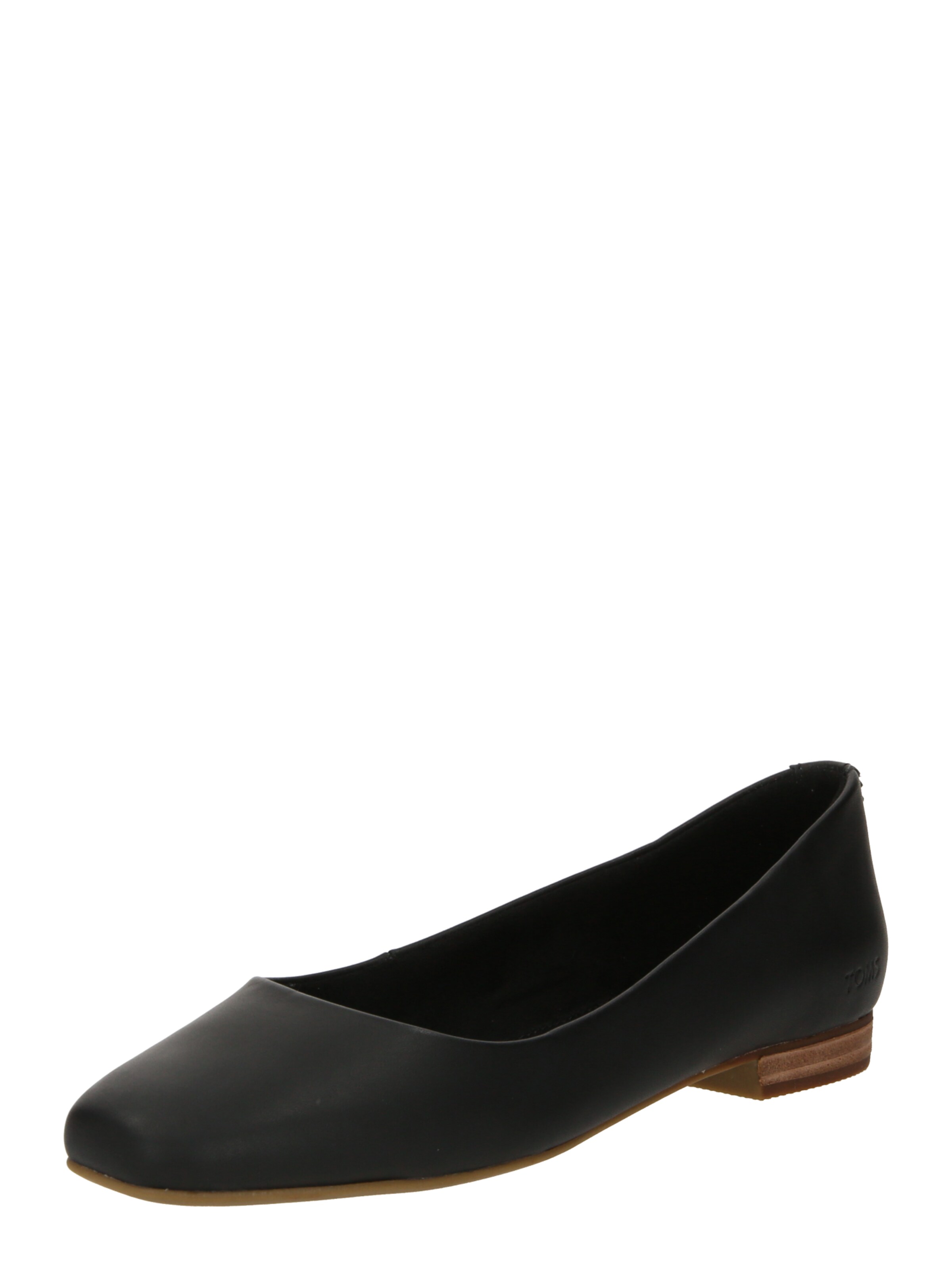 Ballerines TOMS en noir : devant