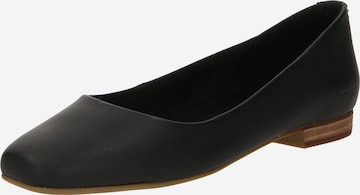 TOMS Ballet Flats in Black: front