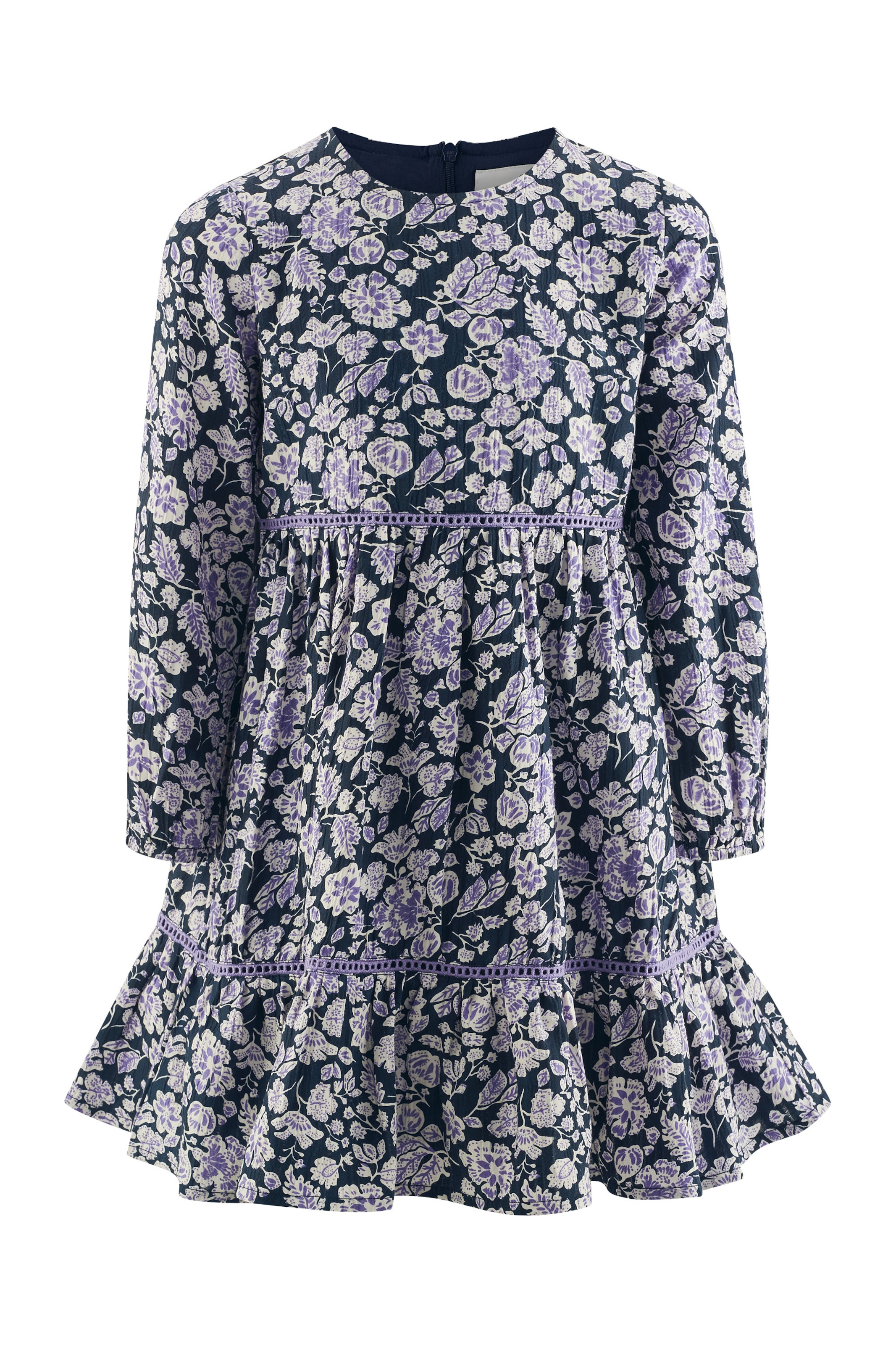 happy girls Sukienka w kolorze niebieski: przód