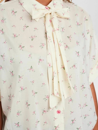 NÜMPH Blouse in de kleur Gemengde kleuren / Wit, Productweergave
