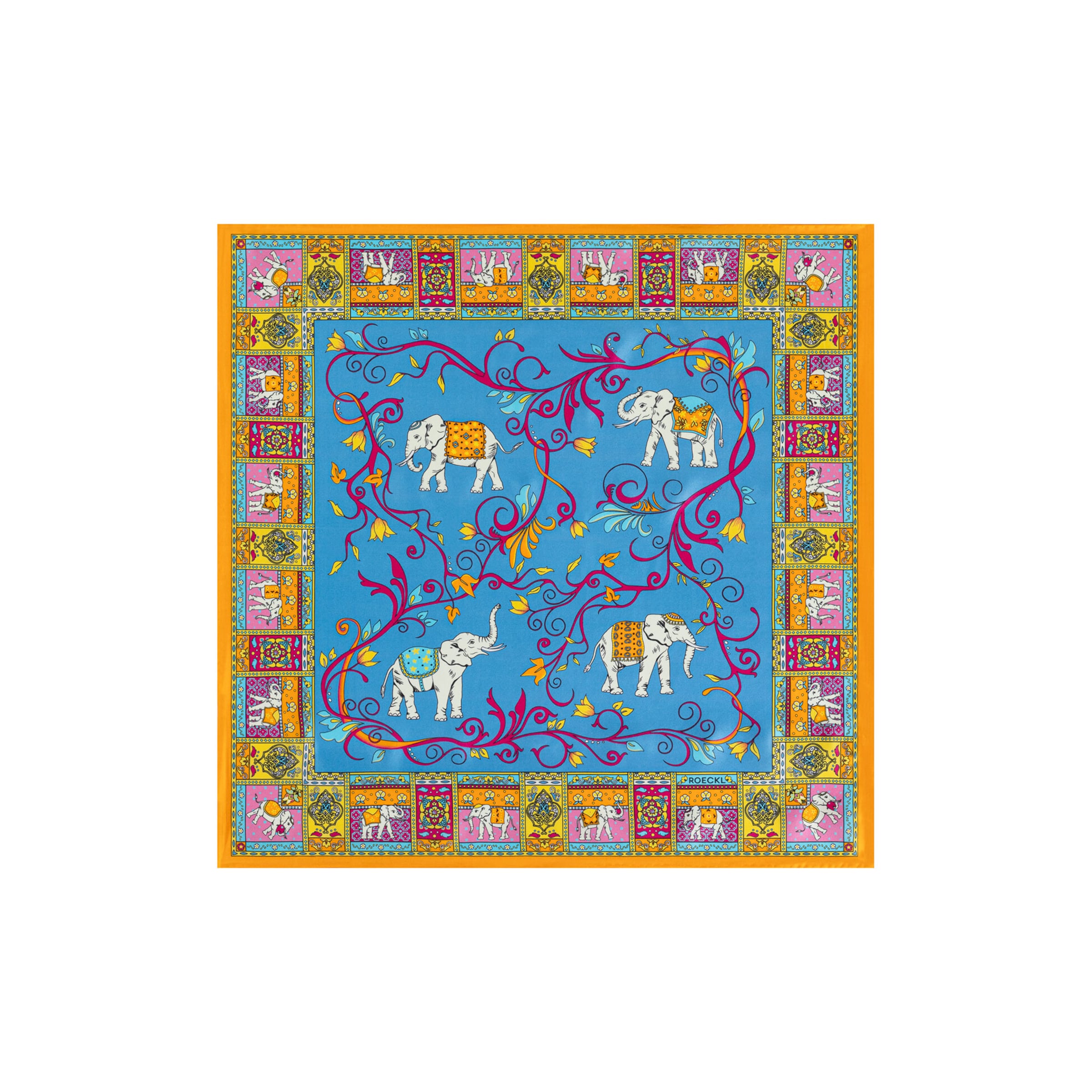 Foulard 'LUCKY ELEPHANT NICKY' di Roeckl in colori misti: frontale