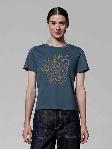 Watapparel Shirt 'Self Love' in Blue: front