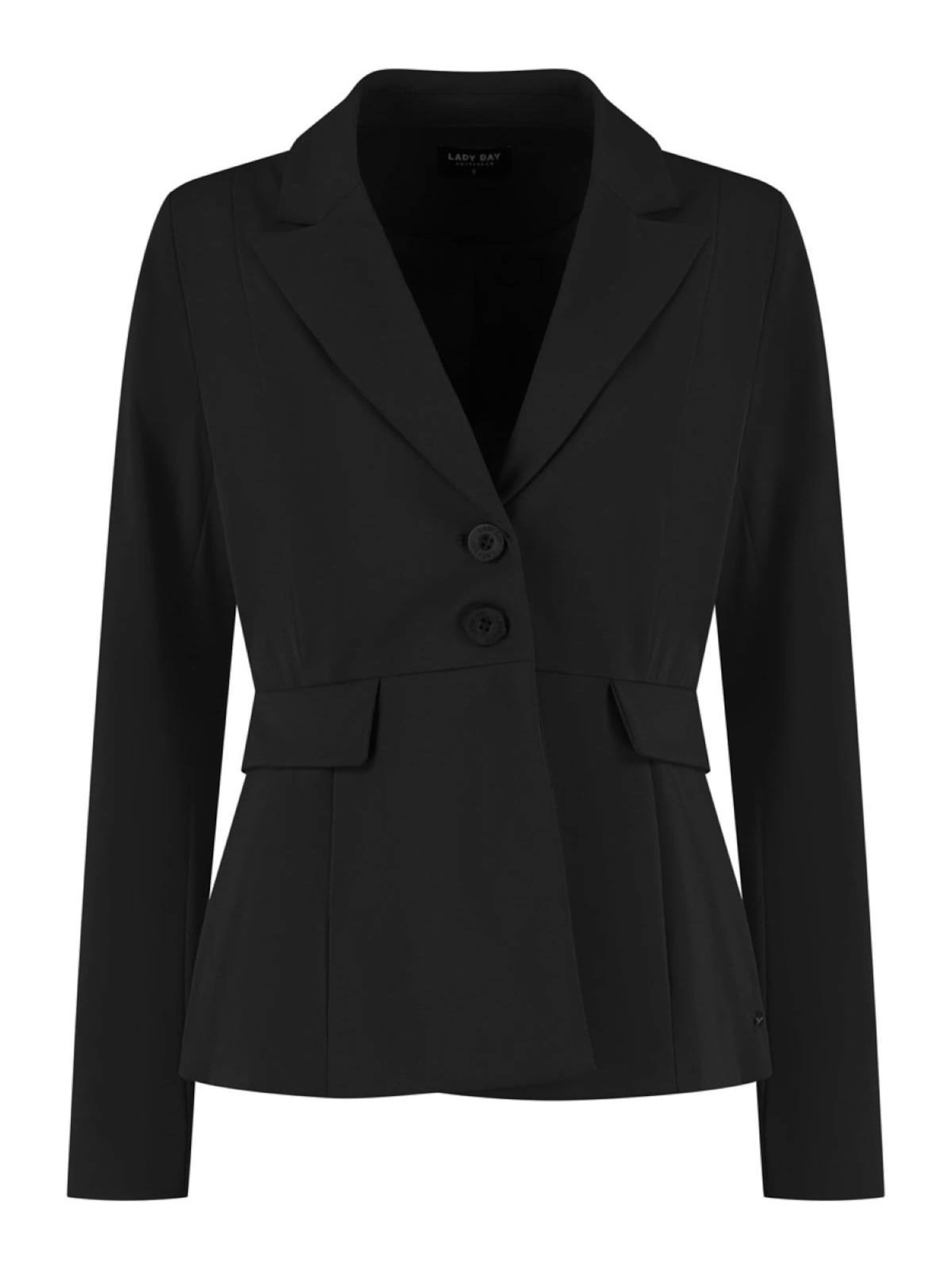Lady Day Blazer 'Clover' in Black: front