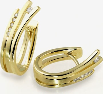 Boucles d'oreilles Goldmaid en or : devant