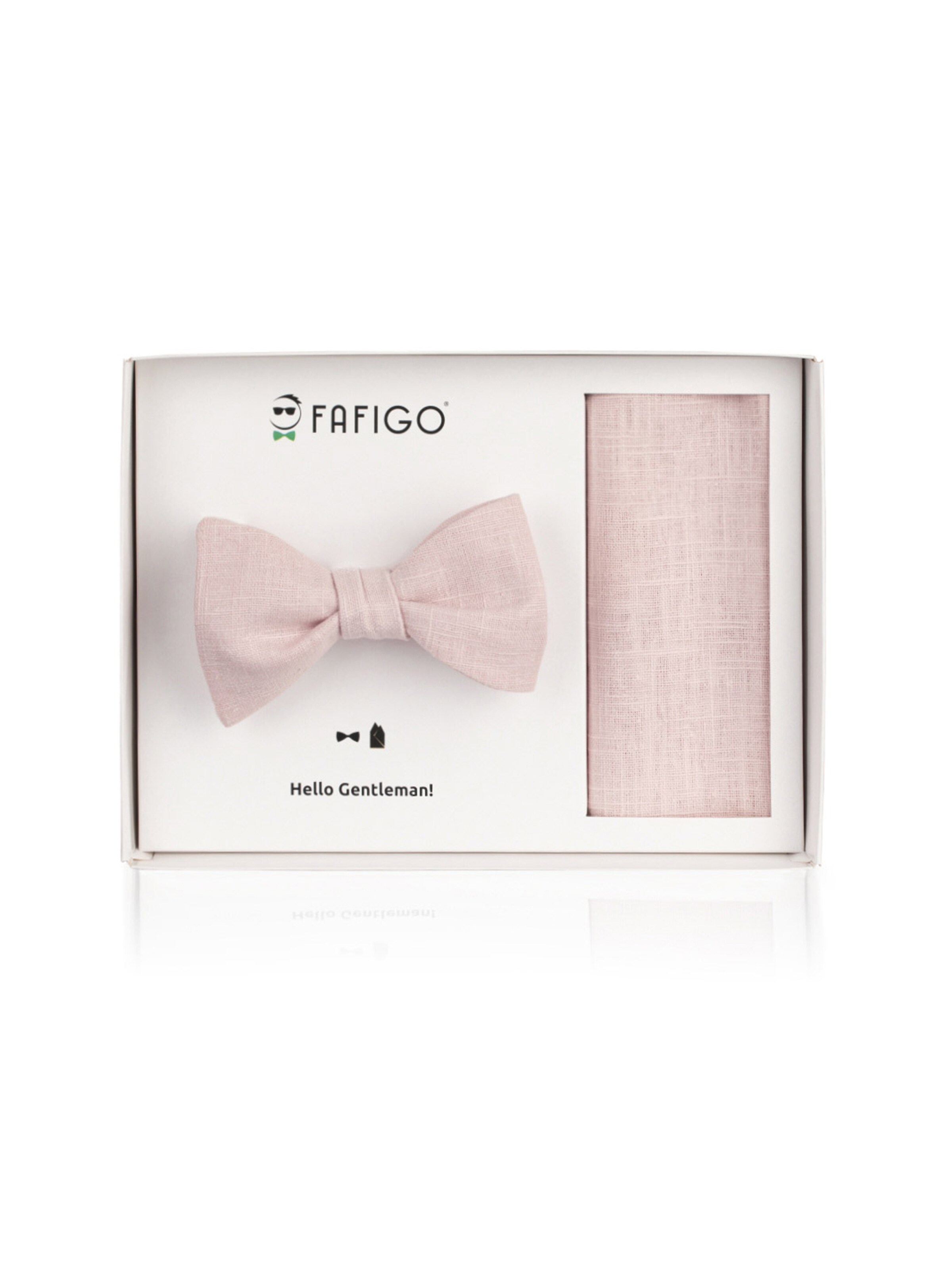 FAFIGO Bow Tie 'Set Gasparo' in Pink: front