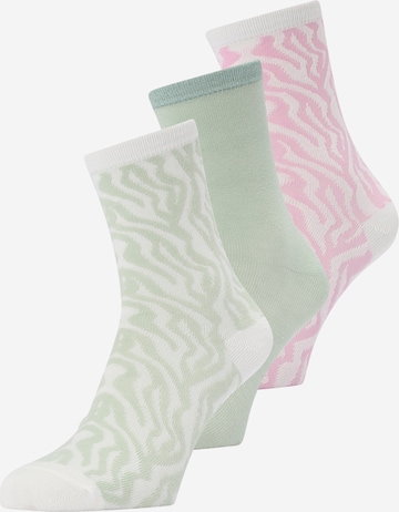 ONLY Къси чорапи 'RONJA' в зелено: отпред