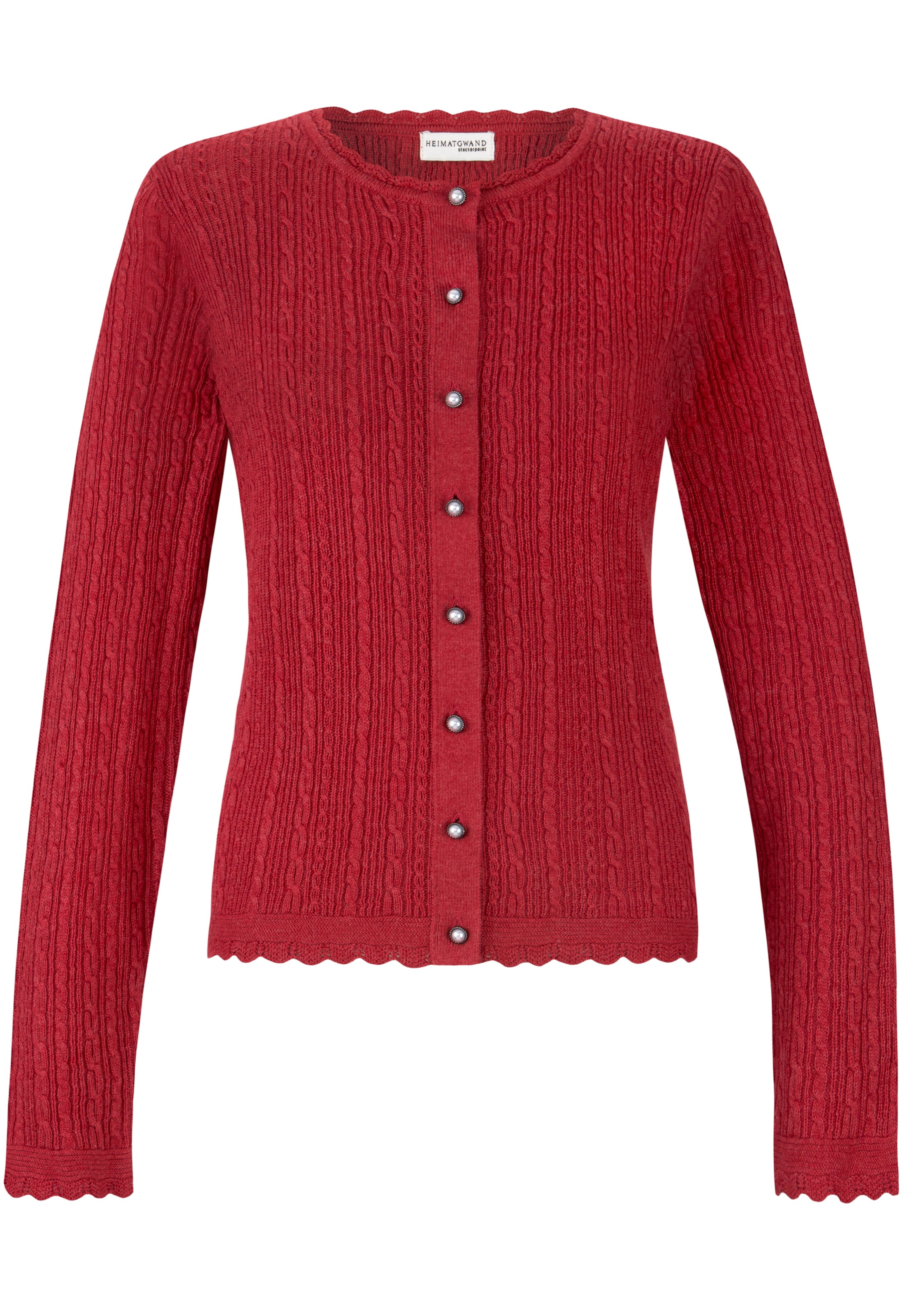 STOCKERPOINT Knit cardigan 'Jasmina' in Red: front