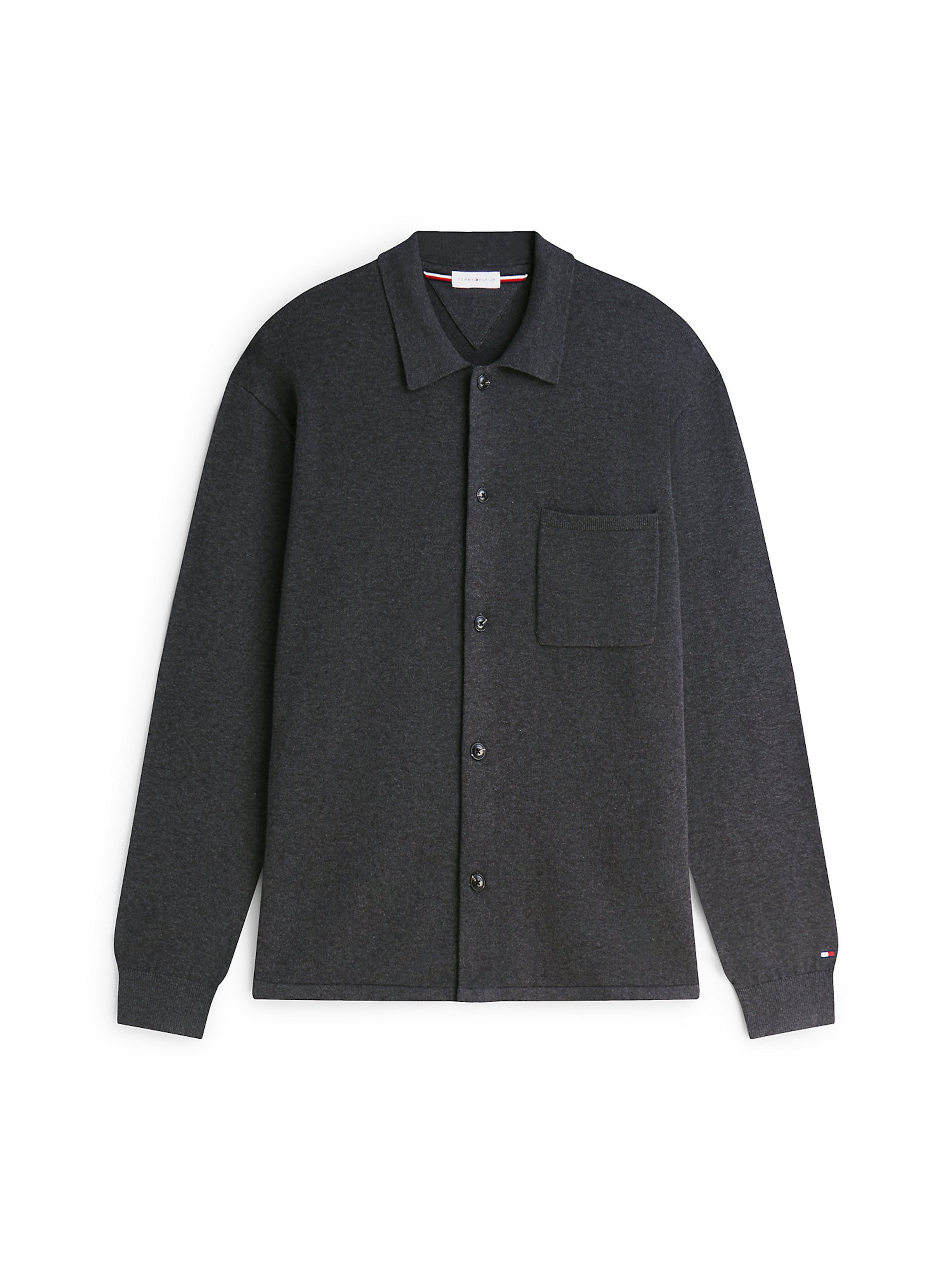 Vestes en maille TOMMY HILFIGER en gris : devant