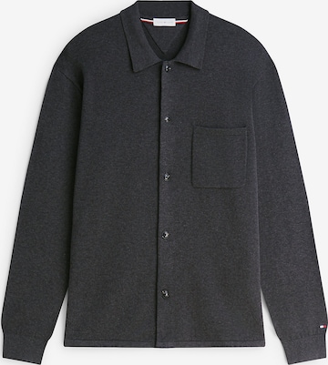 Vestes en maille TOMMY HILFIGER en gris : devant