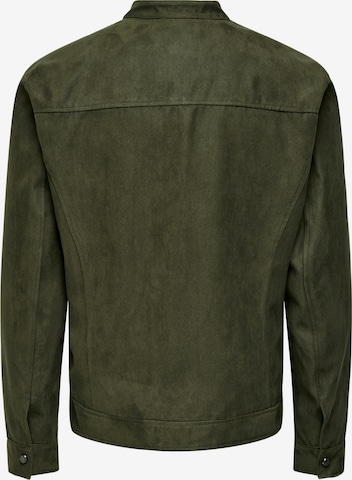 Only & Sons Between-Season Jacket 'Willow' in Green
