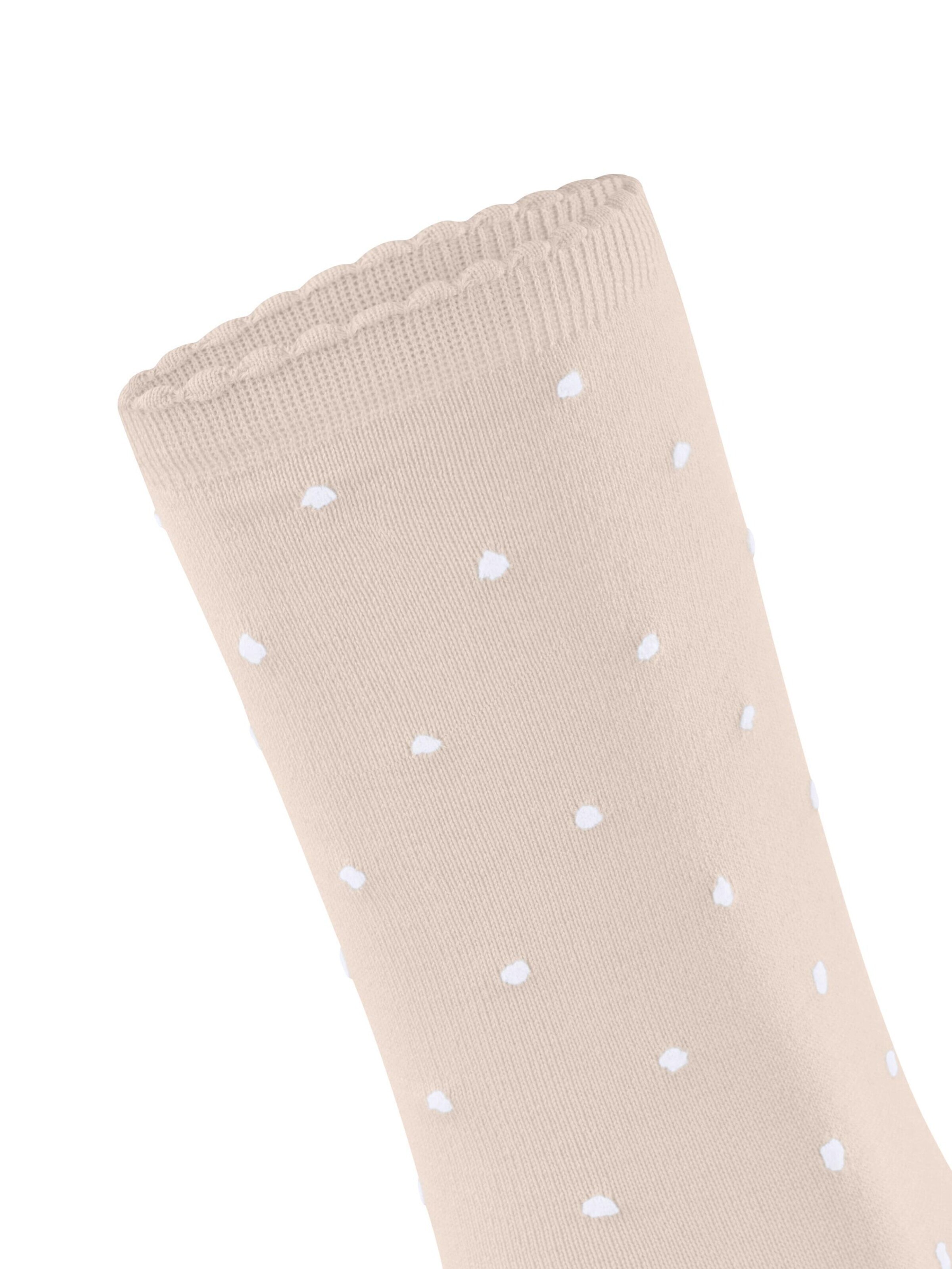 FALKE Socks 'Spike Dot' in Beige