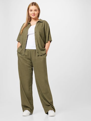 ONLY Carmakoma Wide leg Pants in Green