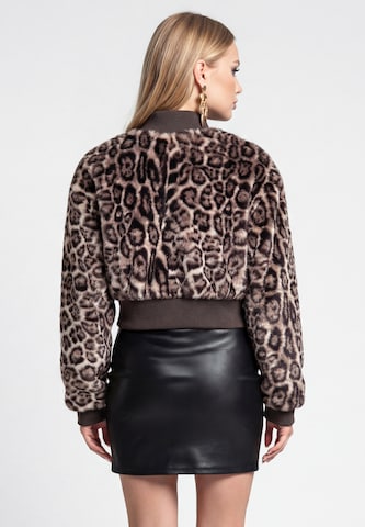 Veste mi-saison faina en marron