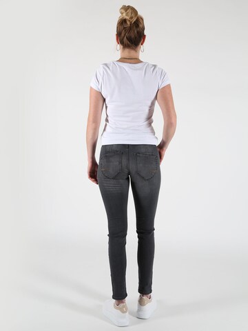 Miracle of Denim Skinny Jeans 'Ellen' in Grau