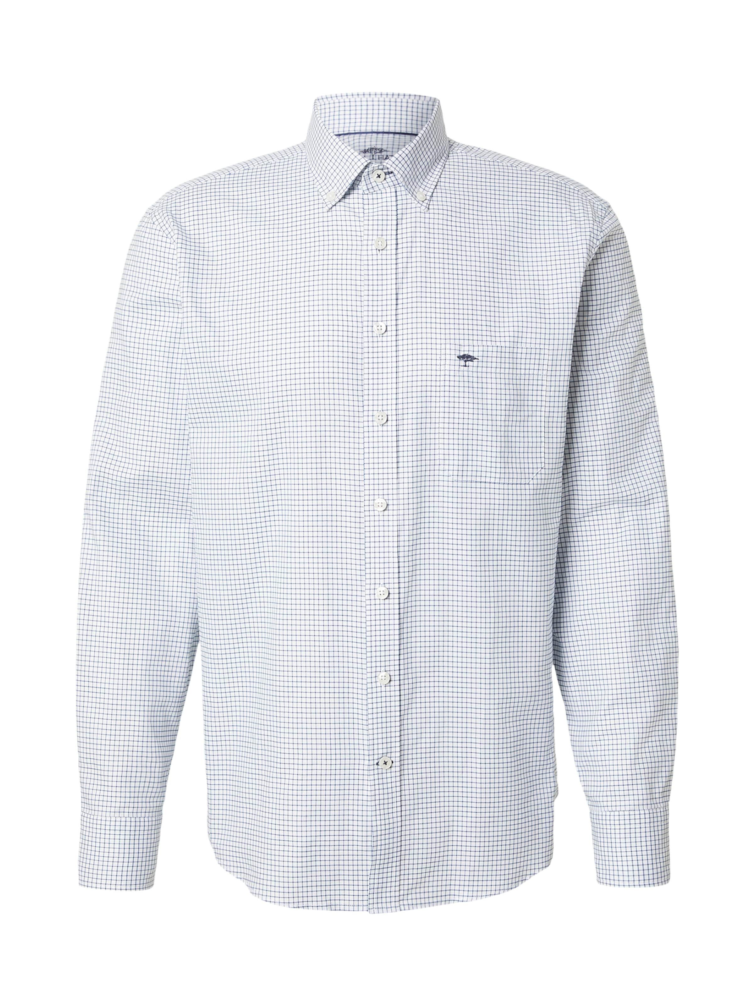 FYNCH-HATTON Button Up Shirt in White: front