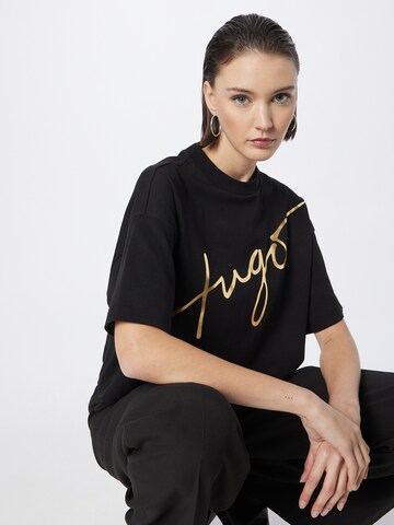 Tricou de la HUGO Red pe negru