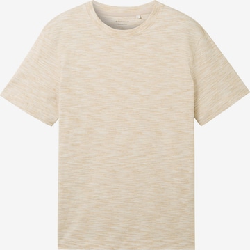 T-Shirt TOM TAILOR en beige : devant