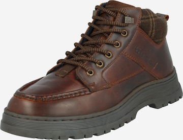 bugatti Lace-Up Boots 'Dacupso Exko' in Brown: front