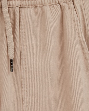 WE Fashion Szeroka nogawka Spodnie w kolorze beżowy