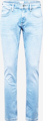 QS Slimfit Jeans i blå: forside