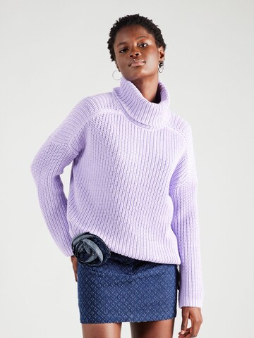 Pull-over comma casual identity en violet : devant