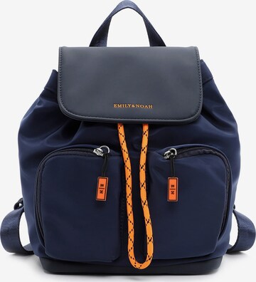 Emily & Noah Backpack ' E&N Beatrice ' in Blue: front