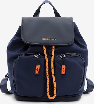 Emily & Noah Backpack ' E&N Beatrice ' in Blue: front