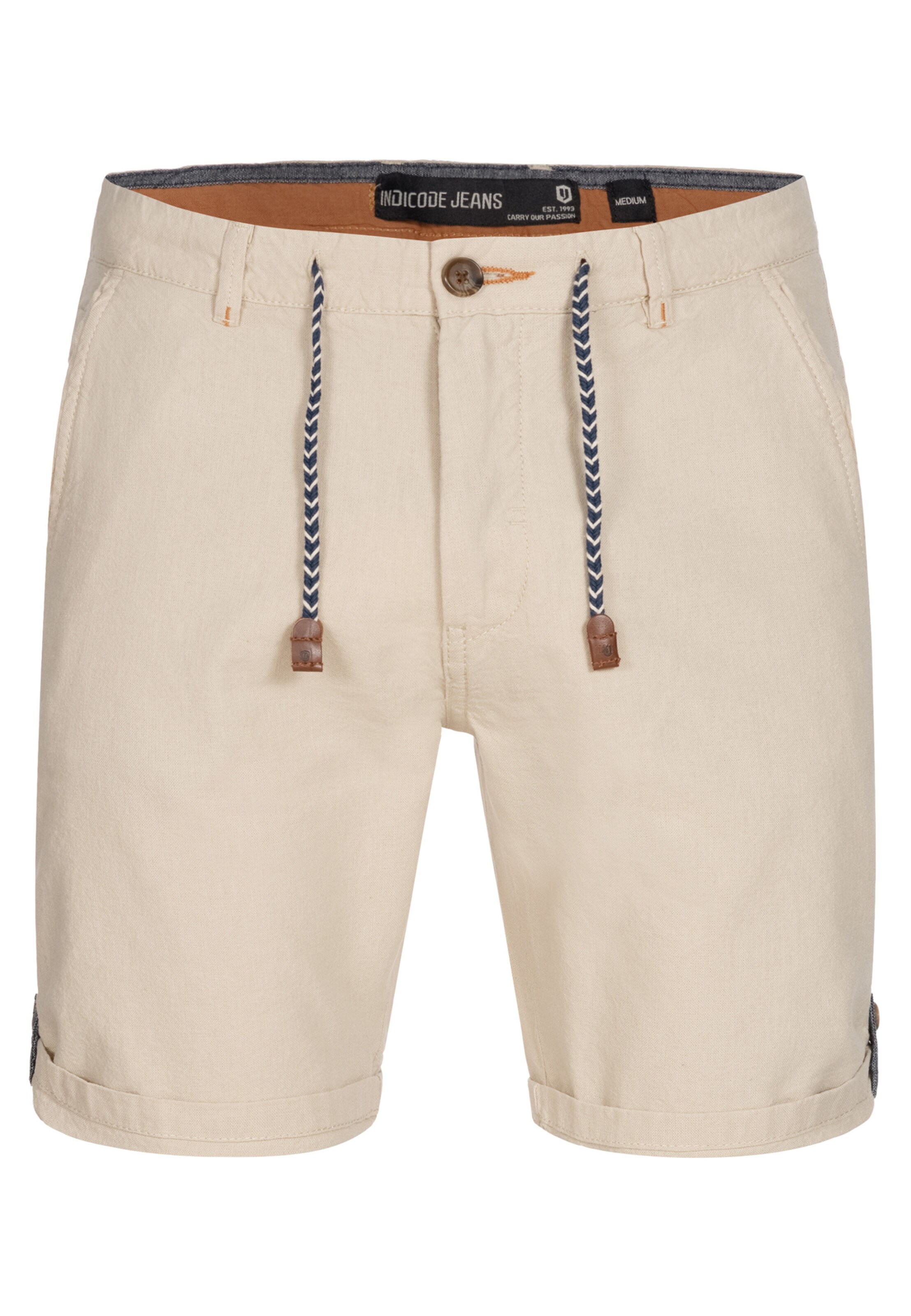 INDICODE JEANS Chino ' Beauvals ' in Beige: voorkant