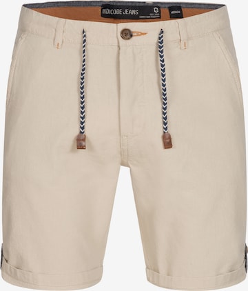 INDICODE JEANS Regular Shorts ' Beauvals ' in Beige: predná strana