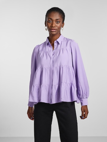 Y.A.S - Blusa 'Pala' em roxo: frente