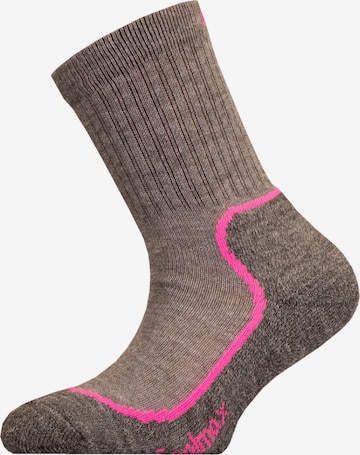 UphillSport Athletic Socks 'KEVO JR' in Brown: front