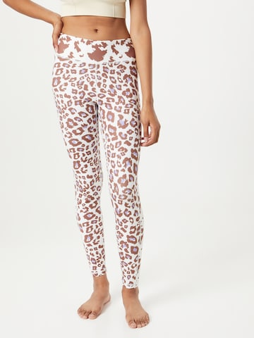 DELICATELOVE Skinny Sports trousers 'NADI' in White: front