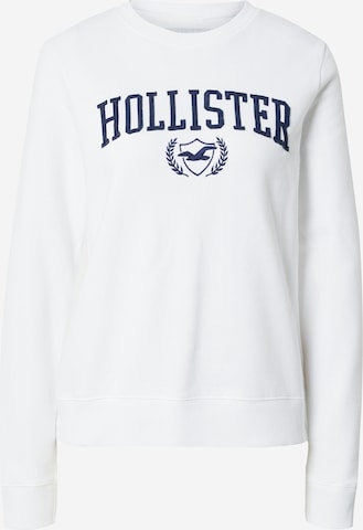 HOLLISTER Sweatshirt in White: front