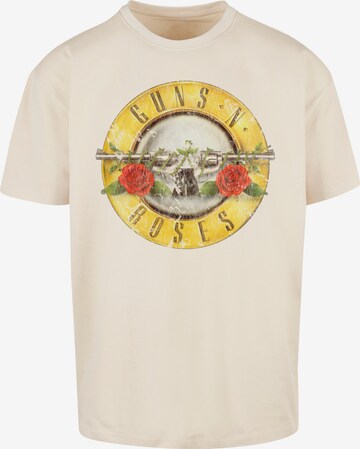 F4NT4STIC Shirt 'Guns 'n' Roses ' in Beige: voorkant