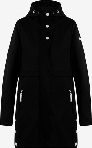 Manteau mi-saison DreiMaster Maritim en noir : devant