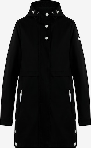 DreiMaster Maritim Between-Seasons Coat in Black: front