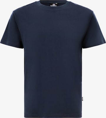 Oldskull Shirt 'Plain Basic' in Blue: front
