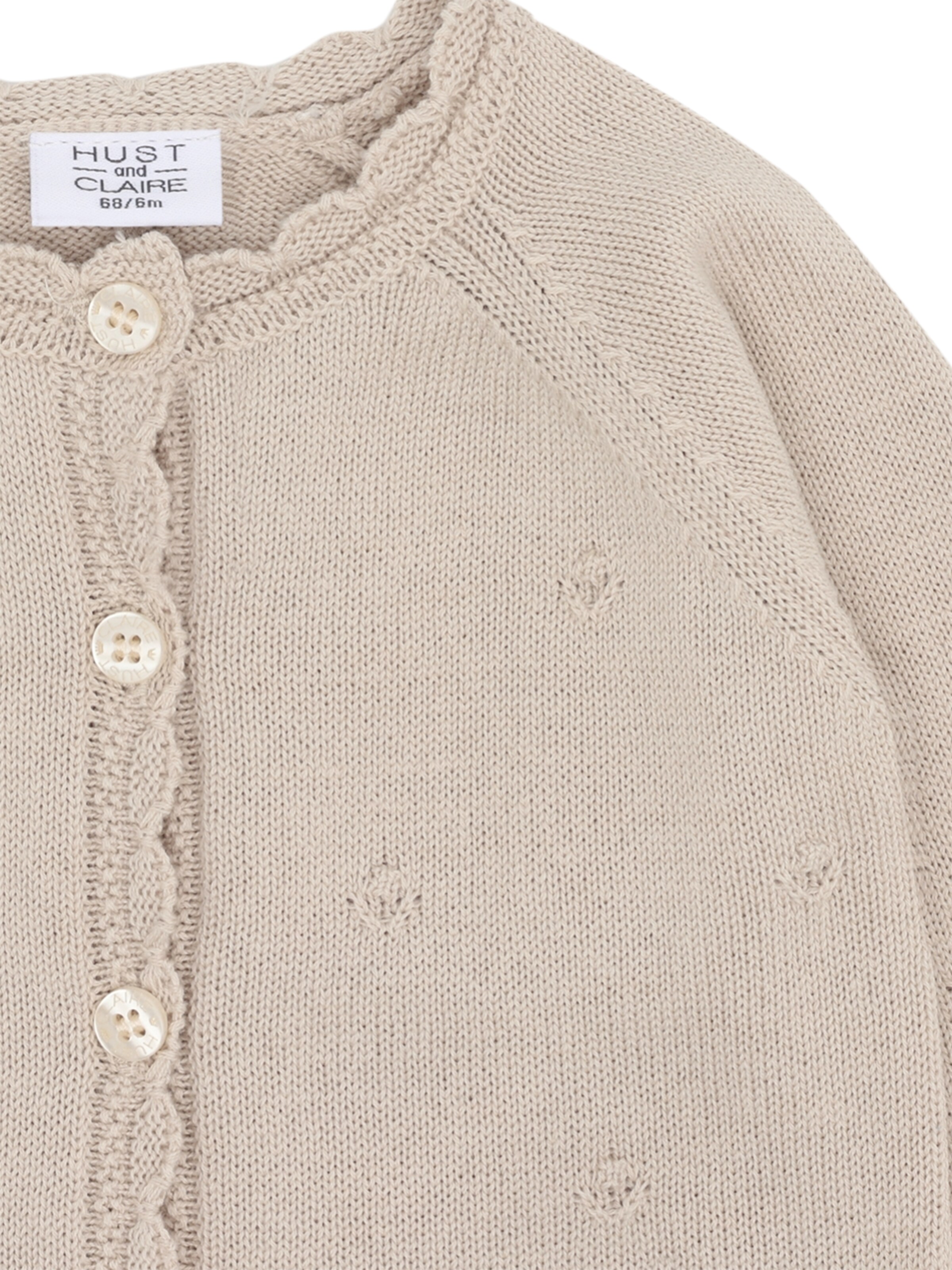 Hust & Claire Gebreid vest 'Cilja' in Beige