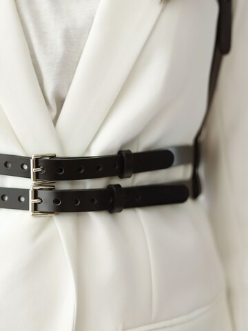 Haute Cuir Gürtel 'Double Belt Harness'‌‌‌‌‌‌‌ in Schwarz