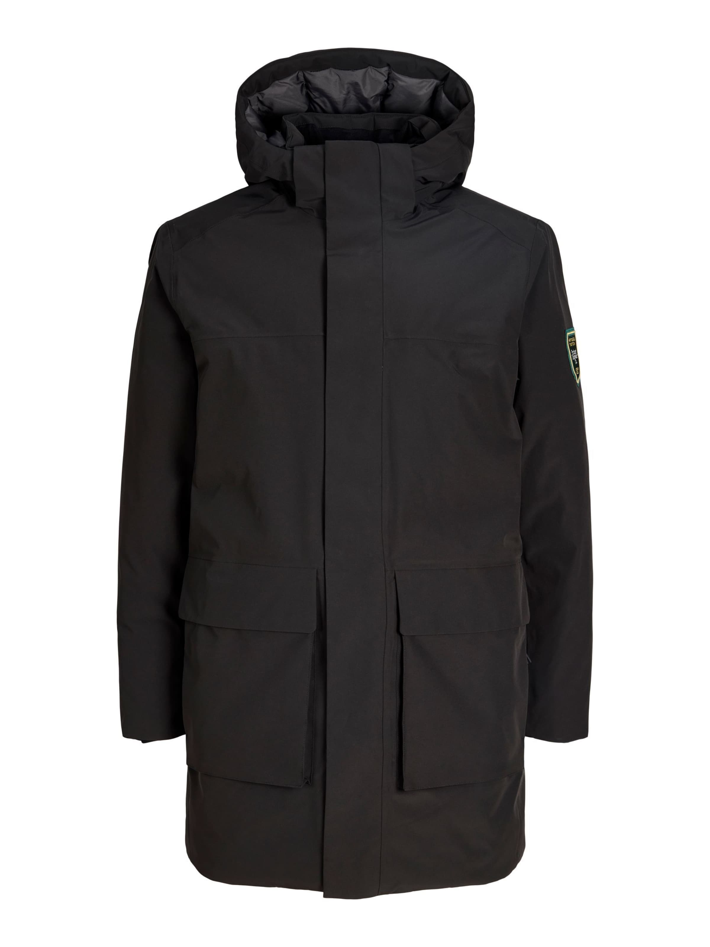 Parka di mezza stagione di Portland Outerwear Company in nero: frontale