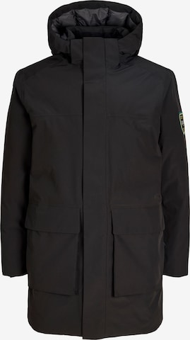 Portland Outerwear Company - Parca de entretiempo en negro: frente