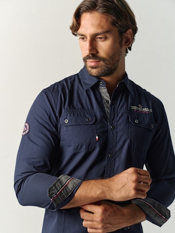 KOROSHI Regular fit Риза в синьо: отпред