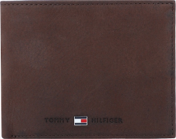 TOMMY HILFIGER Wallet 'Johnson' in Brown: front