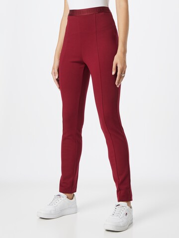 Slimfit Leggings 'Audrey' de la TOMMY HILFIGER pe roșu: față