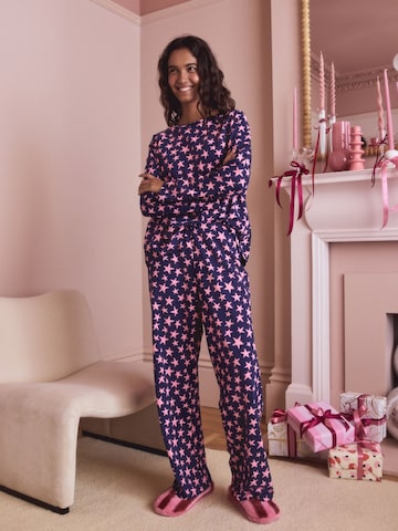 Pijama de la Next pe albastru: față